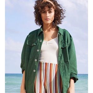 Urban outfitters oversized jacket in green